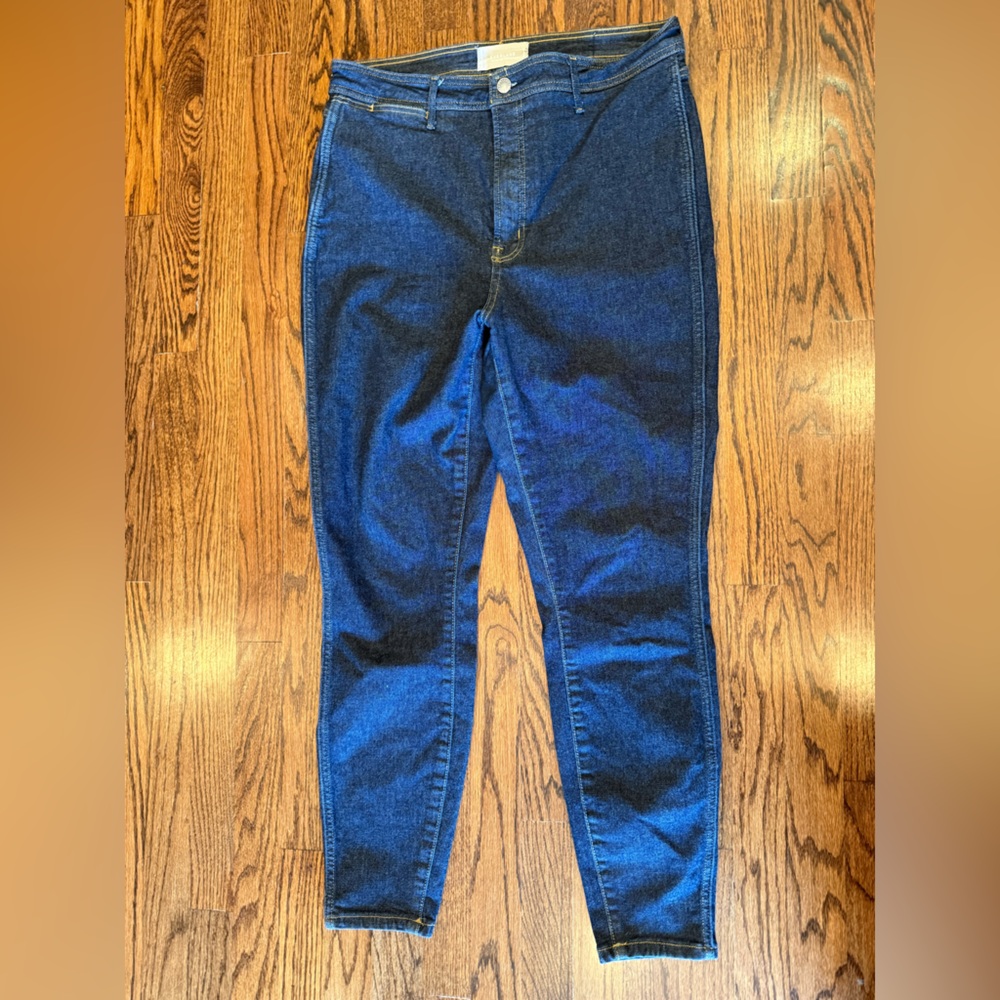 Everlane Womens Jeans Size 32 Regular The Way-High Skinny Denim‎